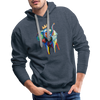 Image of Men's Elephant x Crown Hoodie - heather denim