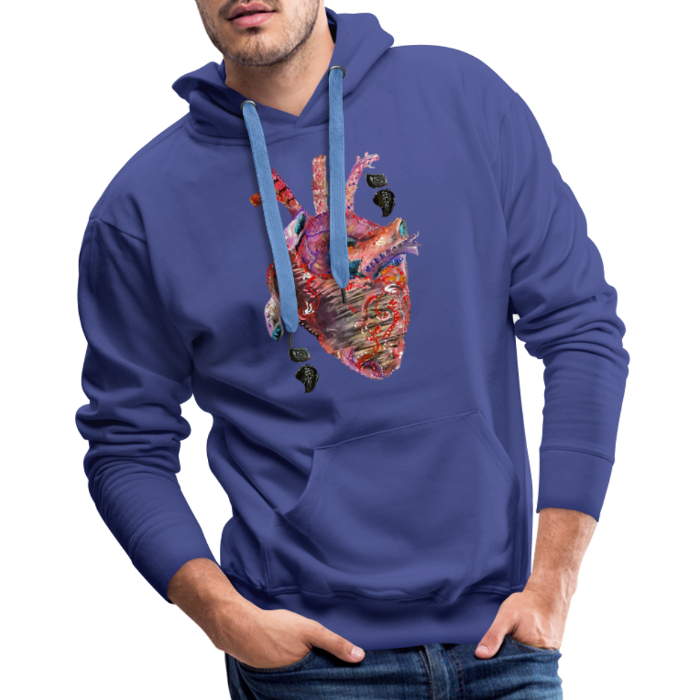 Heart Beat Men's Hoodie - royal blue
