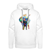 Image of Men's Elephant x Crown Hoodie - white
