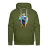 Image of Men's Elephant x Crown Hoodie - olive green