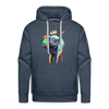 Image of Men's Elephant x Crown Hoodie - heather denim