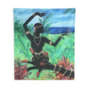 Image of Lotus Hand and Dancer Wall Tapestry