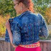 Image of Color Therapy Hand Embroidered Women's Jacket
