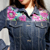 Image of Spring Flowers Denim Jacket