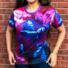 Image of Blue Apsara Women's Cut & Sew Tee