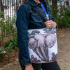 Image of Elephant (white) Tote Bag
