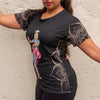 Image of Bharatanatyam Dancer Cut & Sew Tee