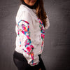 Image of Holi Dancer Bomber Jacket (White)