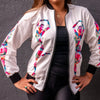 Image of Holi Dancer Bomber Jacket (White)