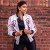Image of Holi Dancer Bomber Jacket (White)