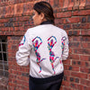 Image of Holi Dancer Bomber Jacket (White)