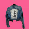 Image of Hand-painted Bharatanatyam Dancer Women's Jean Jacket