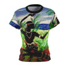 Image of Lotus Hand and Dancer Women's Cut & Sew Tee