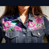 Image of Spring Flowers Denim Jacket