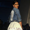 Image of Hand-painted Bharatanatyam Dancer Women's Jean Jacket