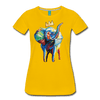 Image of Elephant x Crown Women's T-shirt - sun yellow