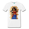Image of Desi Wonder Women's Men's Tee - white