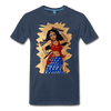 Image of Desi Wonder Women's Men's Tee - navy
