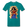Image of Desi Wonder Women's Men's Tee - teal