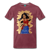 Image of Desi Wonder Women's Men's Tee - heather burgundy