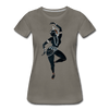 Image of Odissi Dancer Women’s Tee - asphalt gray