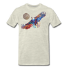 Image of My America Men's T-Shirt - heather oatmeal