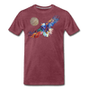 Image of My America Men's T-Shirt - heather burgundy