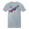 Image of My America Men's T-Shirt - heather ice blue