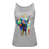 Image of Elephant X Crown Women’s Tank Top - heather gray