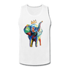 Image of Crown X Elephant Men’s Tank - white