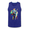 Image of Crown X Elephant Men’s Tank - royal blue