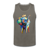 Image of Crown X Elephant Men’s Tank - asphalt gray