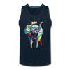 Image of Crown X Elephant Men’s Tank - deep navy