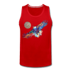 Image of My America Men's Tank - red