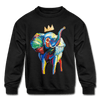 Image of Elephant X Crown Kids Sweatshirt - black