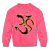 Image of Kids' Crewneck Sweatshirt - neon pink