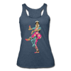 Image of Bharatanatyam Dancer Racerback Tank - heather navy