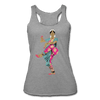 Image of Bharatanatyam Dancer Racerback Tank - heather gray