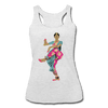 Image of Bharatanatyam Dancer Racerback Tank - heather white