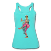 Image of Bharatanatyam Dancer Racerback Tank - turquoise