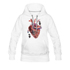 Image of Heart Beat Women’s Hoodie - white
