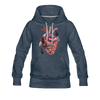 Image of Heart Beat Women’s Hoodie - heather denim