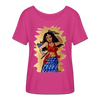 Image of Desi Wonder Woman Women's Tee - dark pink