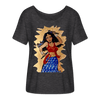 Image of Desi Wonder Woman Women's Tee - charcoal grey