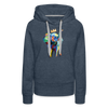 Image of Women’s Elephant x Crown Hoodie - heather denim