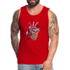 Image of Men’s Heart beat Tank - red