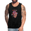 Image of Men’s Heart beat Tank - charcoal grey