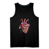 Image of Men’s Heart beat Tank - charcoal grey