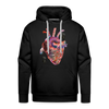 Image of Heart Beat Men's Hoodie - black