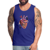 Image of Men’s Heart beat Tank - royal blue